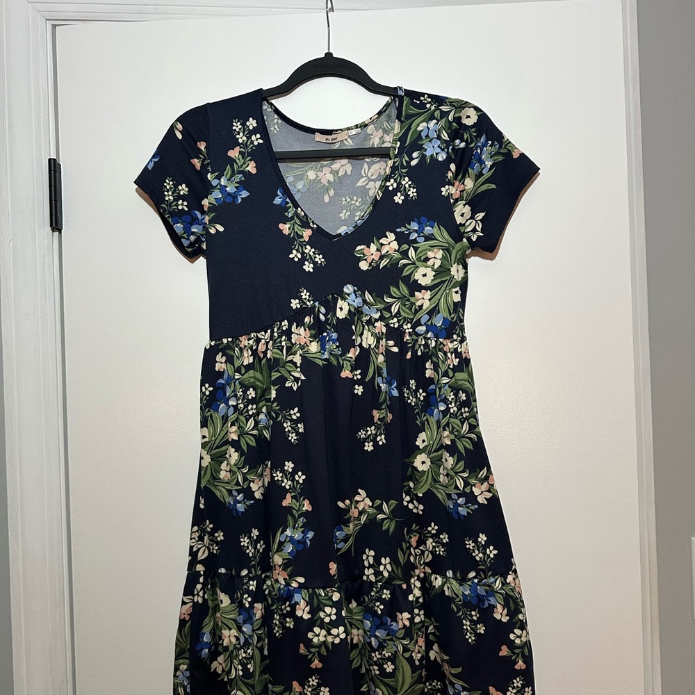Floral Navy Dress